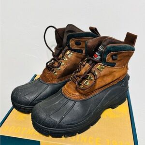 TAMARACK THINSULATE 200GRAM BROWN LEATHER MENS 11 BOOTS